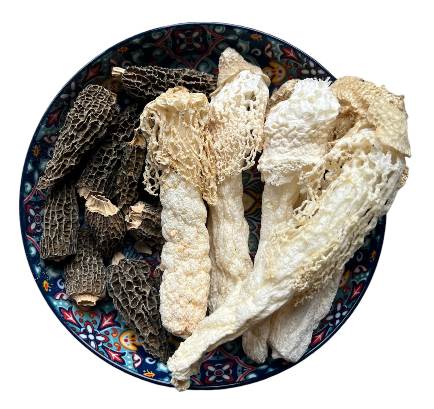 邊爐組合 特大羊肚菌(12粒)+特大竹笙(6支)總共約50g